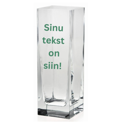 Oma tektiga graveeringuga vaas